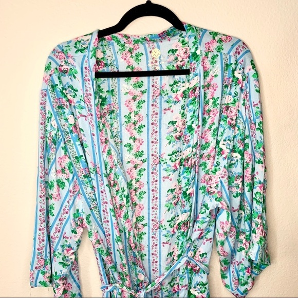 Macbeth collection allisandra floral tassel robe S - Picture 3 of 13